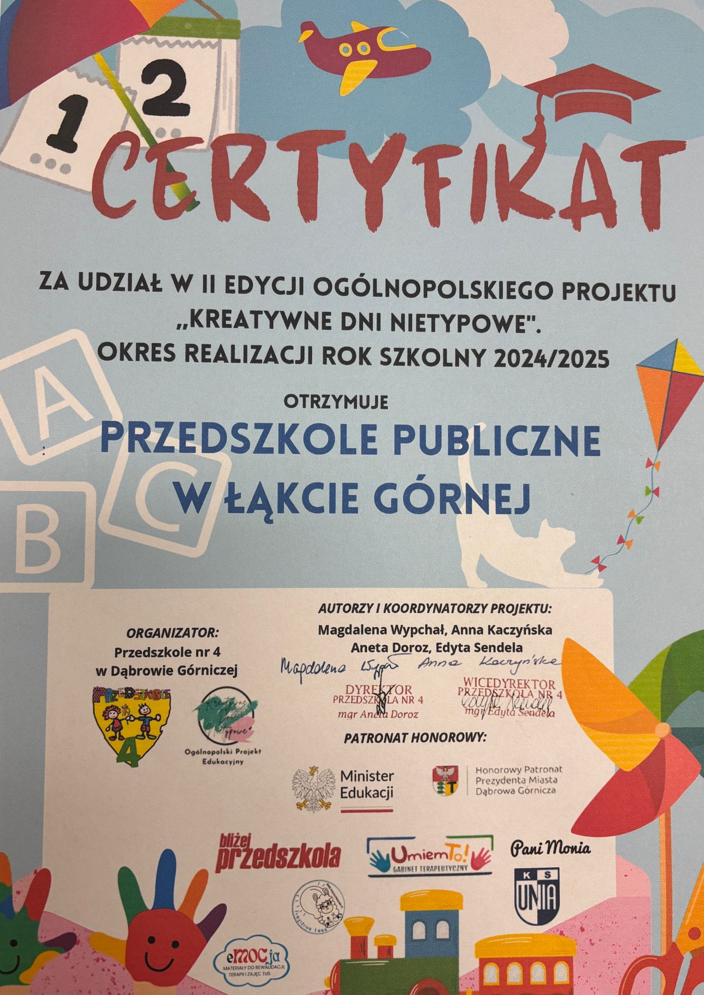 Kreatywne Dni Nietypowe - zakończenie projektu