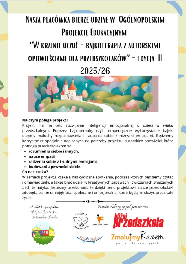 Ogólnopolski Projekt Edukacyjny ''W krainie uczuć''