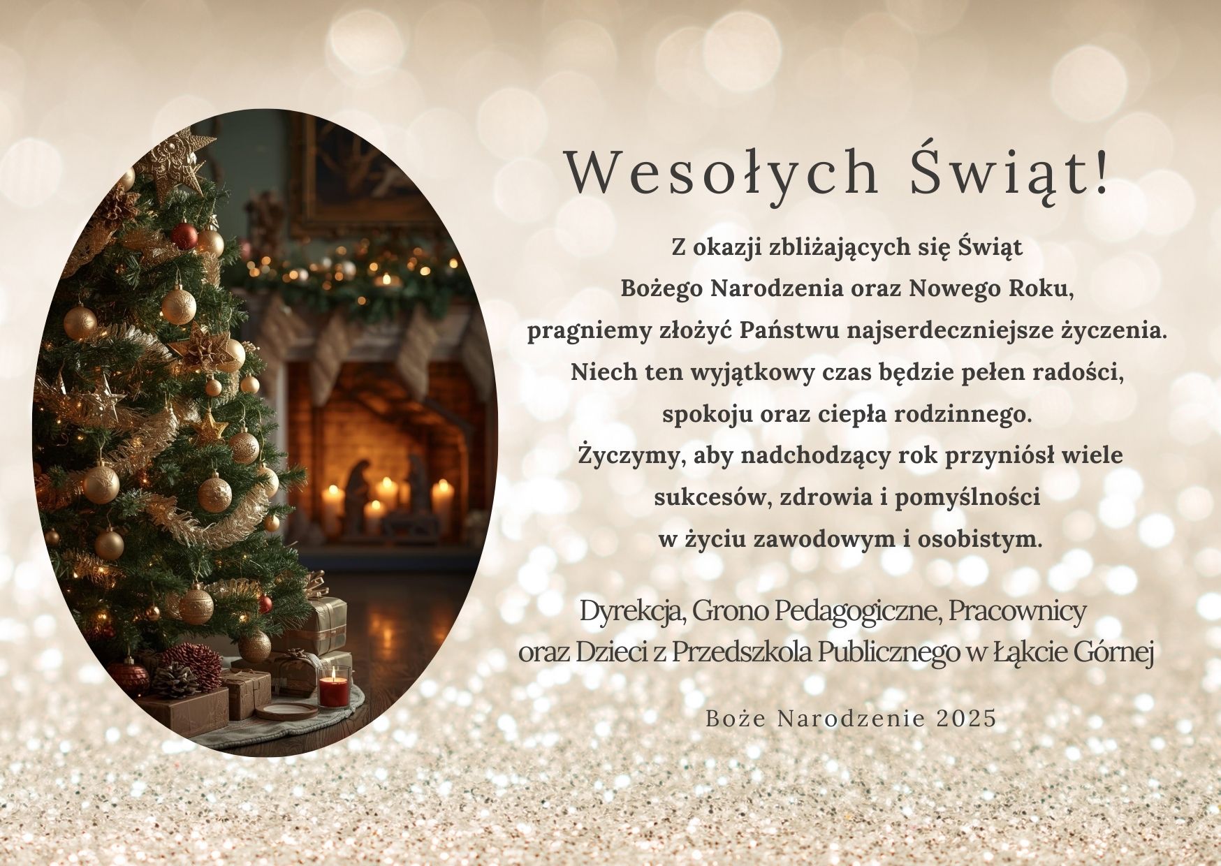 Życzenia z okazji Świąt Bożego Narodzenia